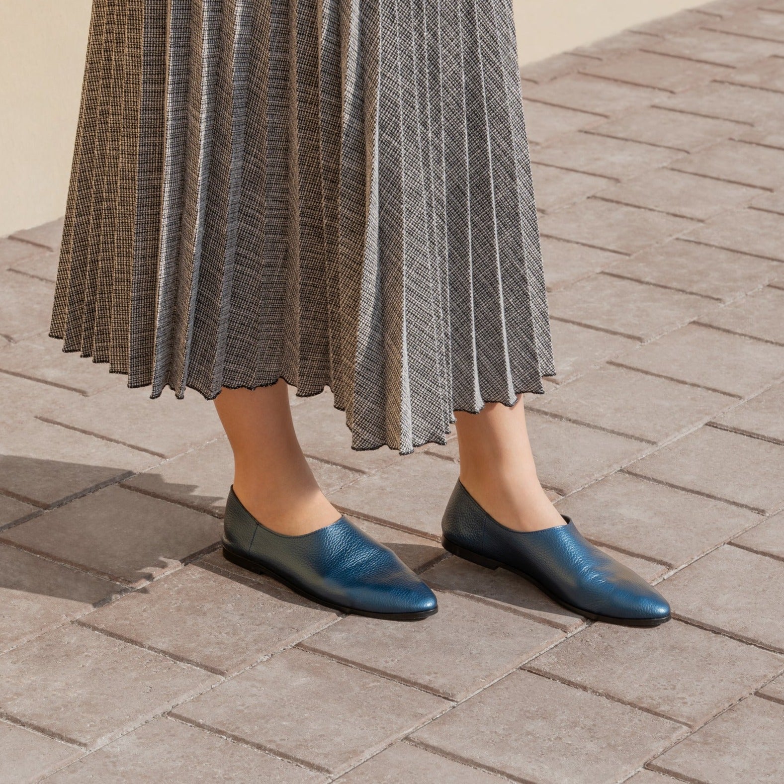 Adeela blue loafer collection name - kuwait - Ksa- shoes