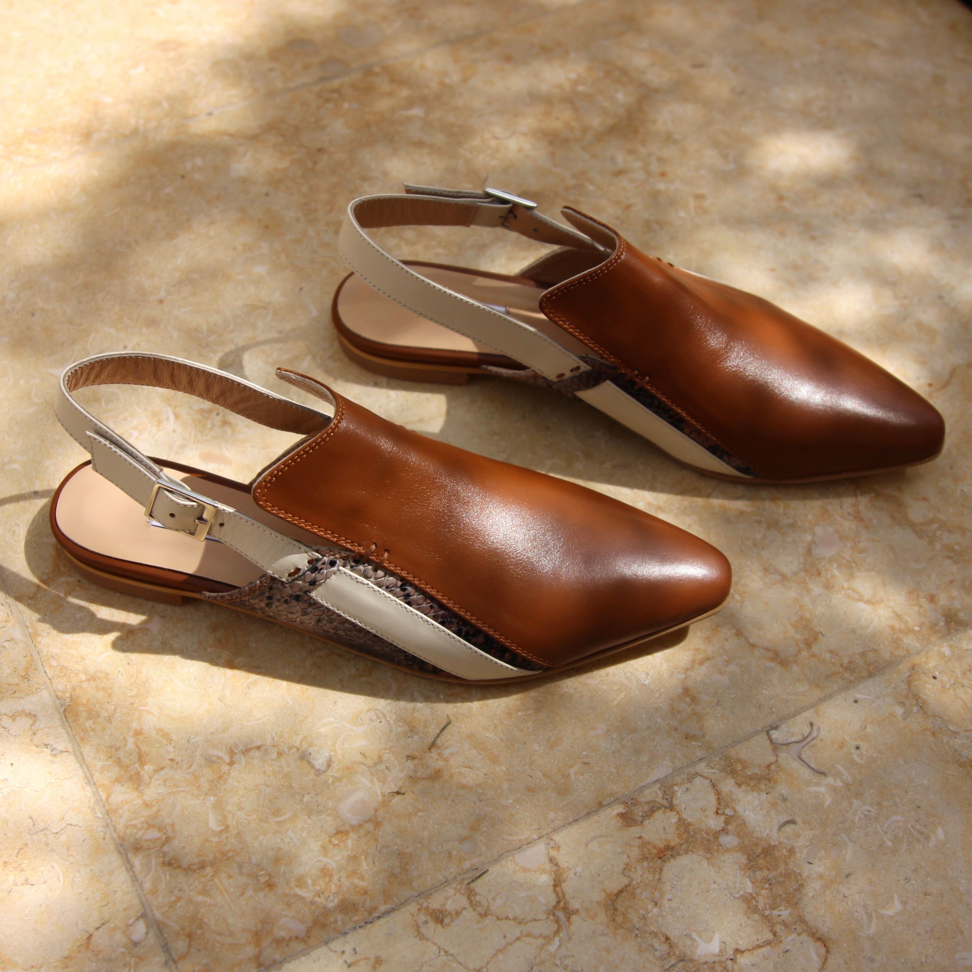 Sadan tan sandal - sandal- kuwait- ksa- shoes