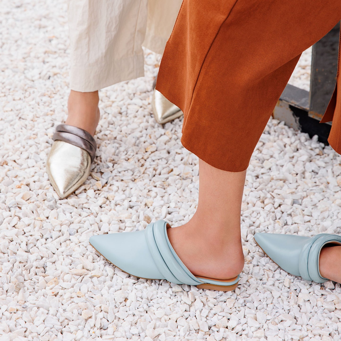 nai - gold - mule ramadan collection- kuwait- ksa- shoes