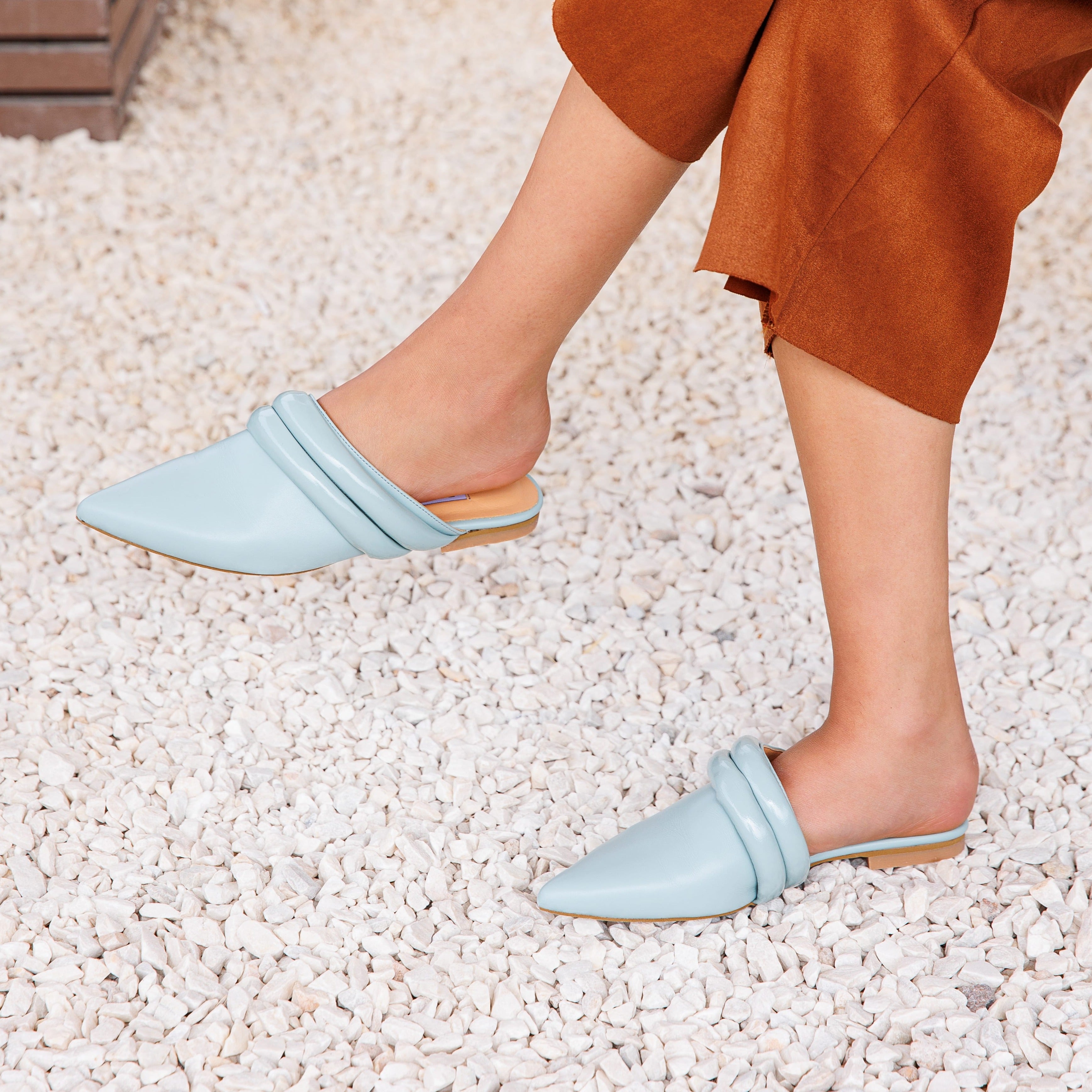 nai - blue - mule ramadan collection- kuwait- ksa- shoes