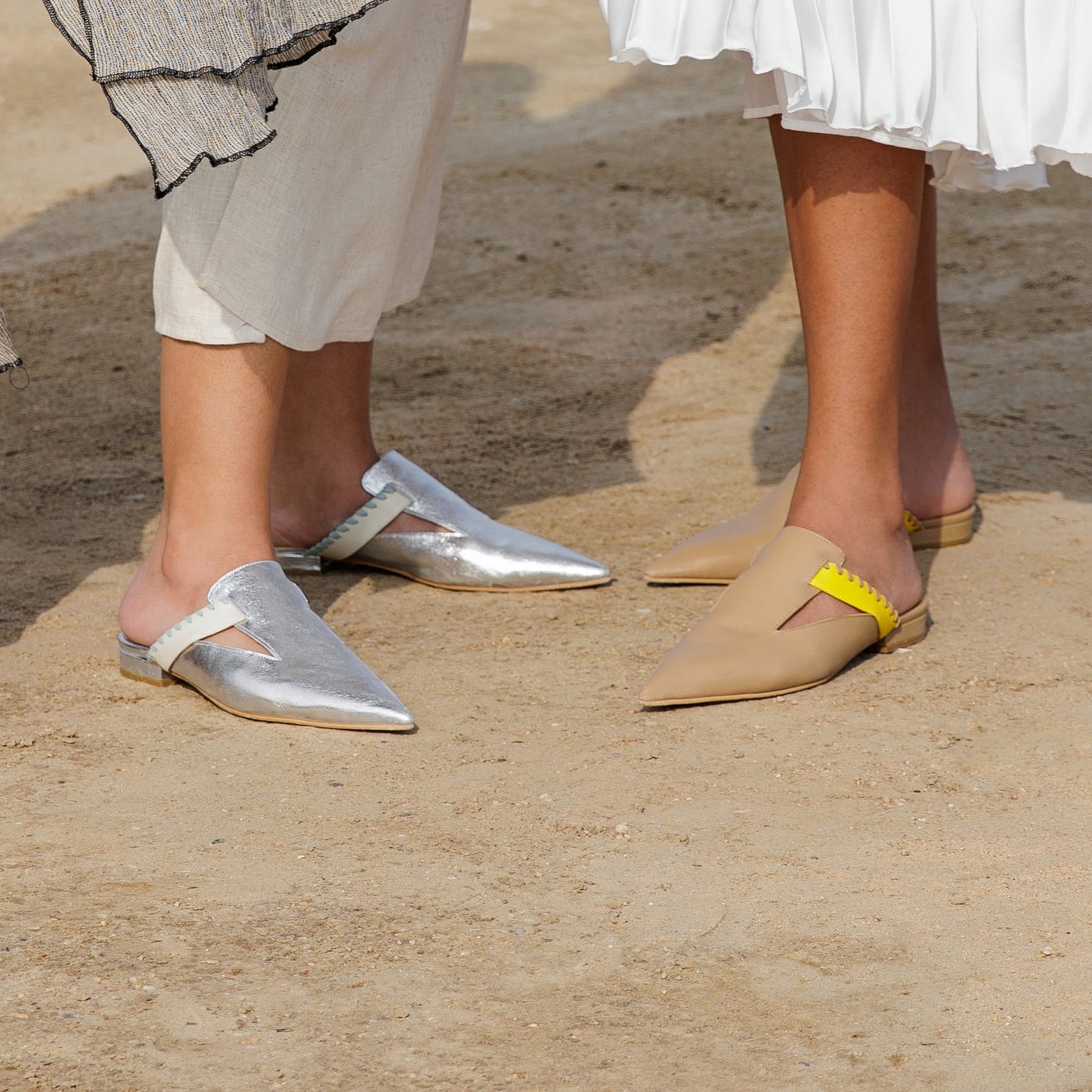 nala - silver - mule ramadan collection- kuwait- ksa- shoes