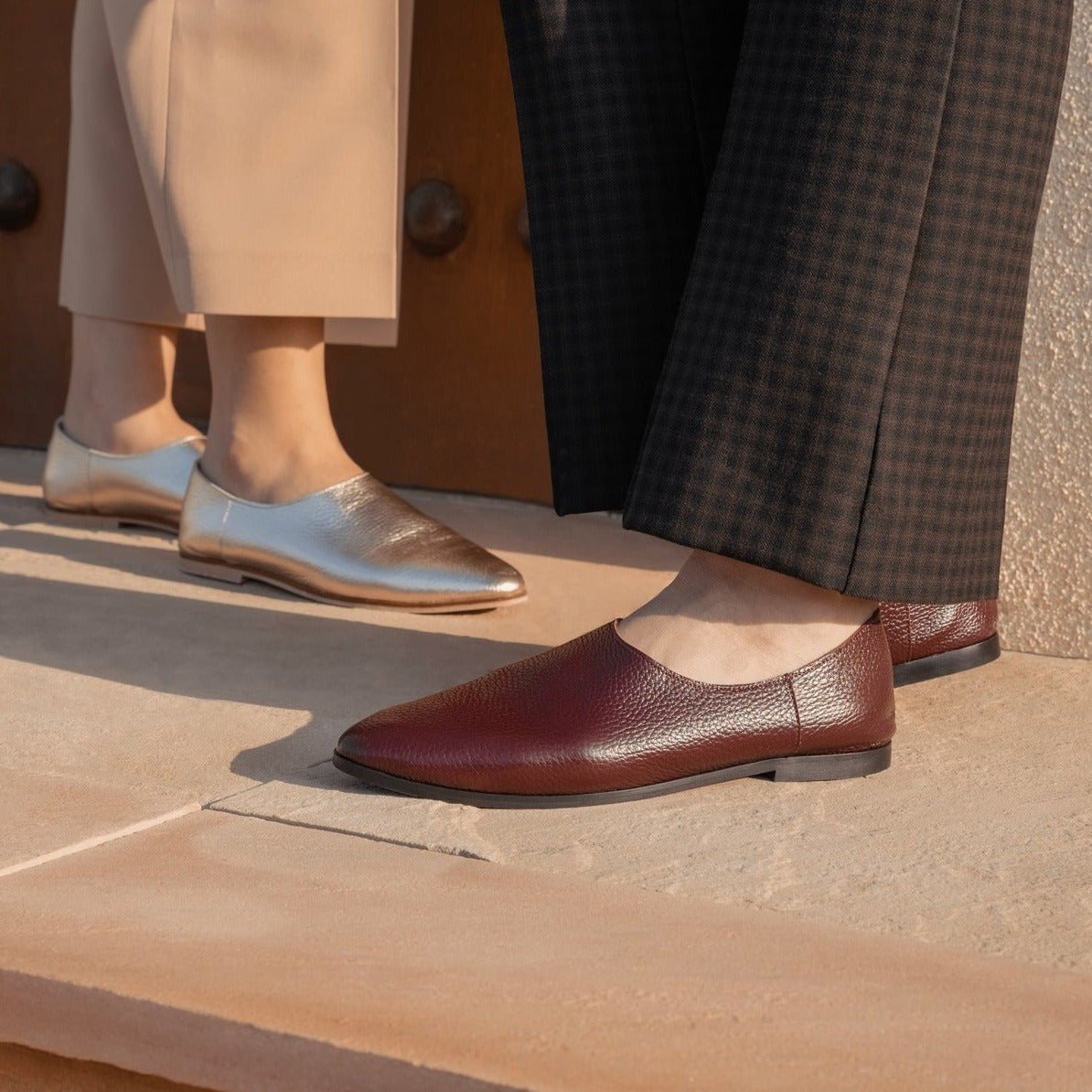 Adeela maroon loafer collection name - kuwait - Ksa- shoes