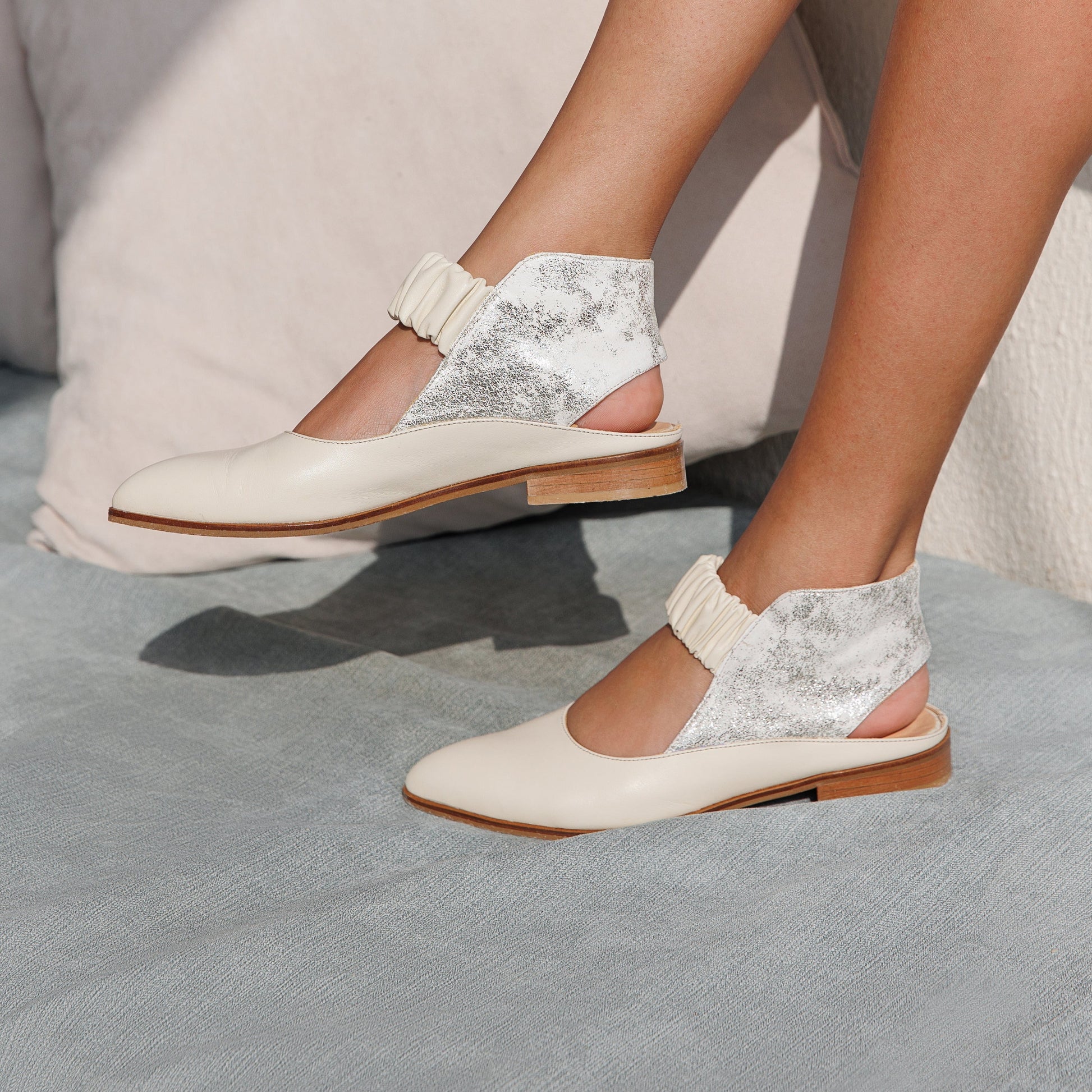 Tamara cream sandal - sandal- kuwait- ksa- shoes