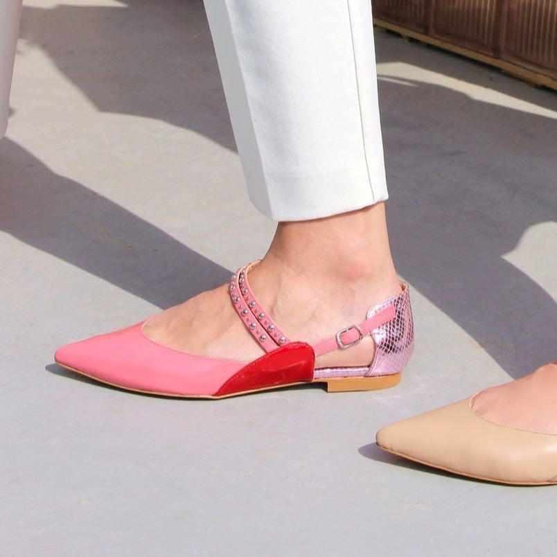 Sadan pink sandal - sandal- kuwait- ksa- shoes