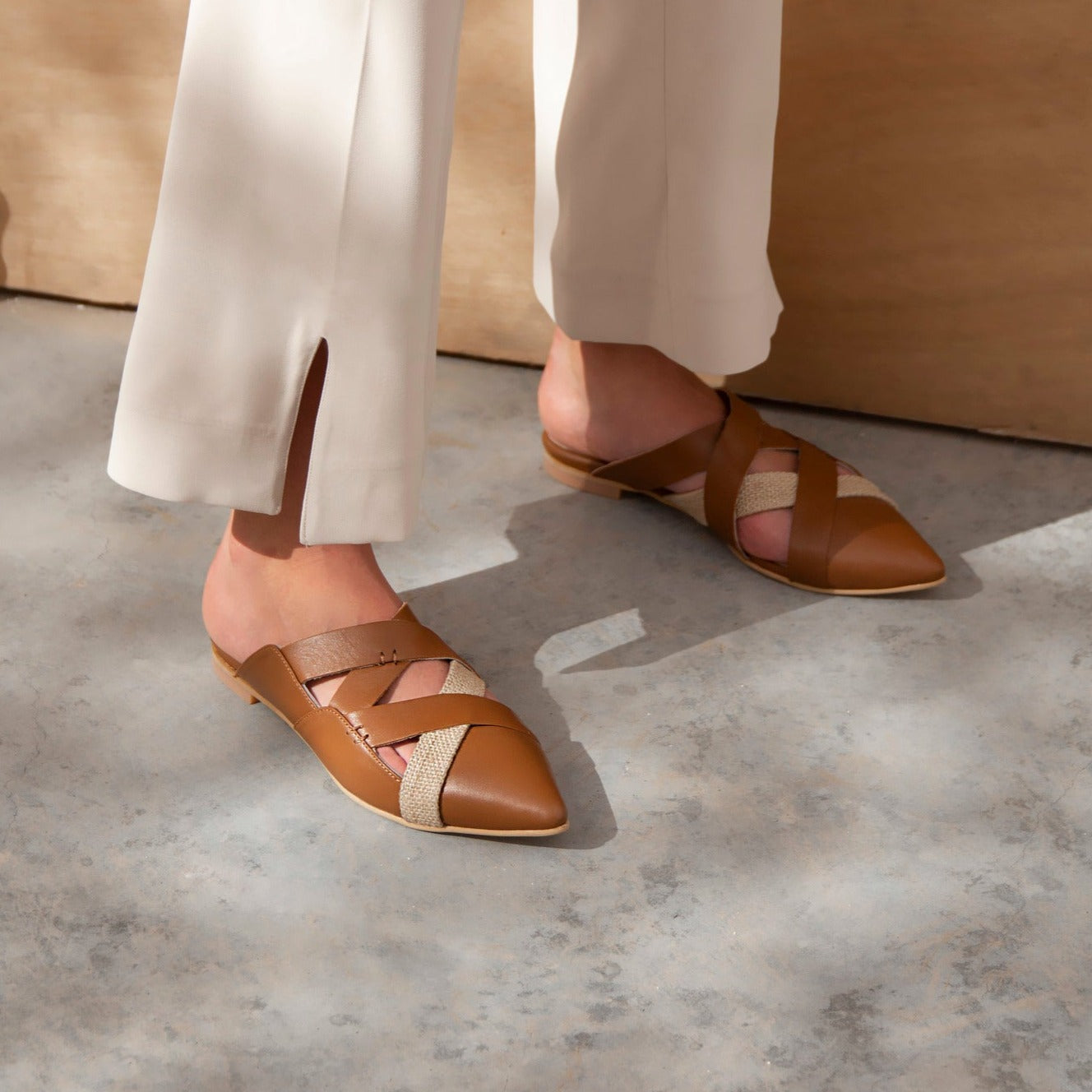 Lana tan mule - Shoes - THUNA