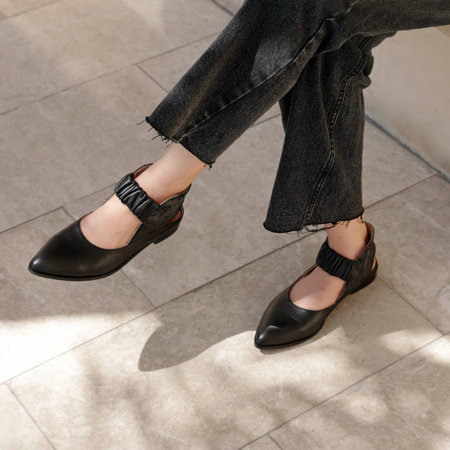 Tamara black sandal - sandal- kuwait- ksa- shoes