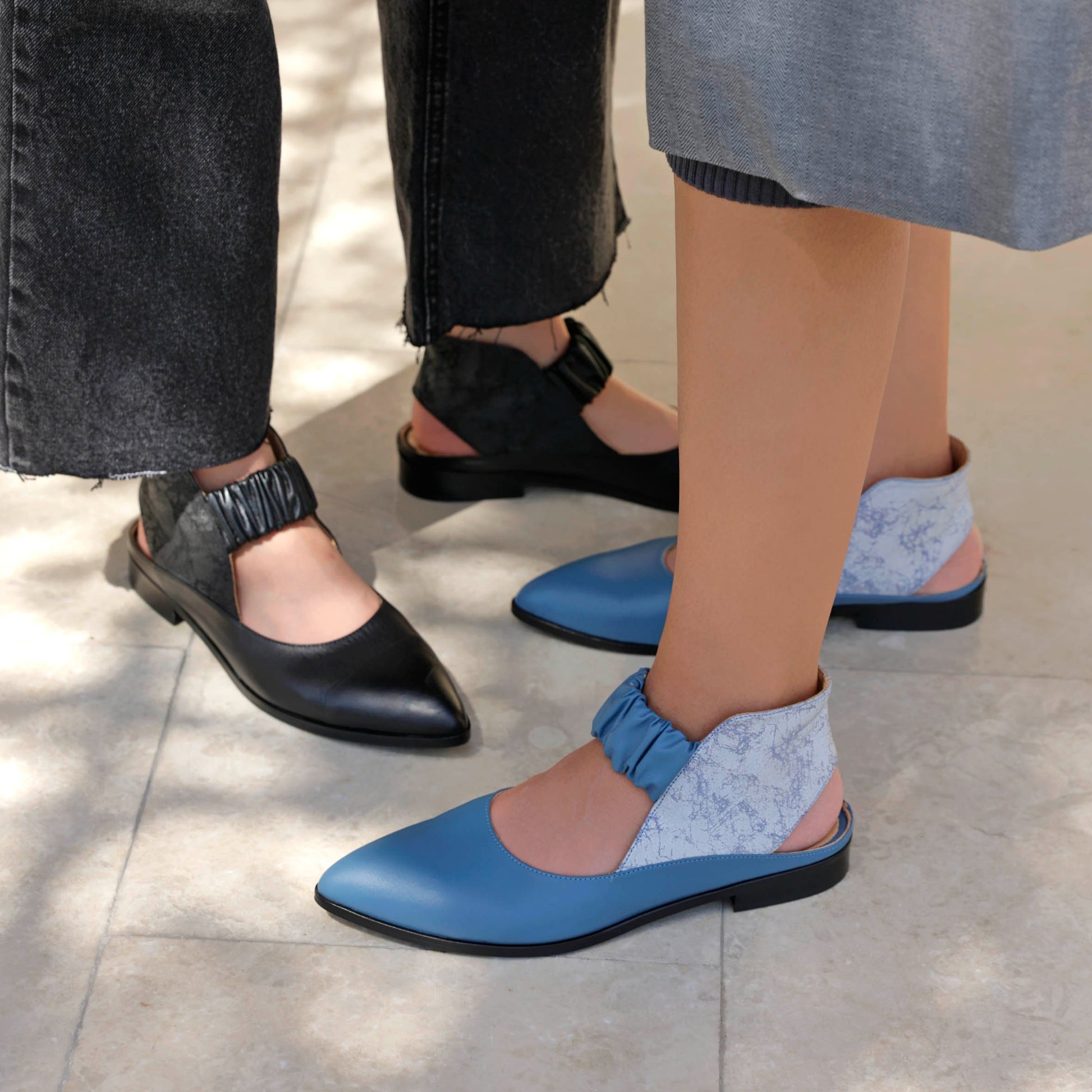 Tamara blue sandal - sandal- kuwait- ksa- shoes